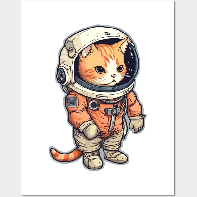 Astronaut cat Wall Art by AestheticsArt81